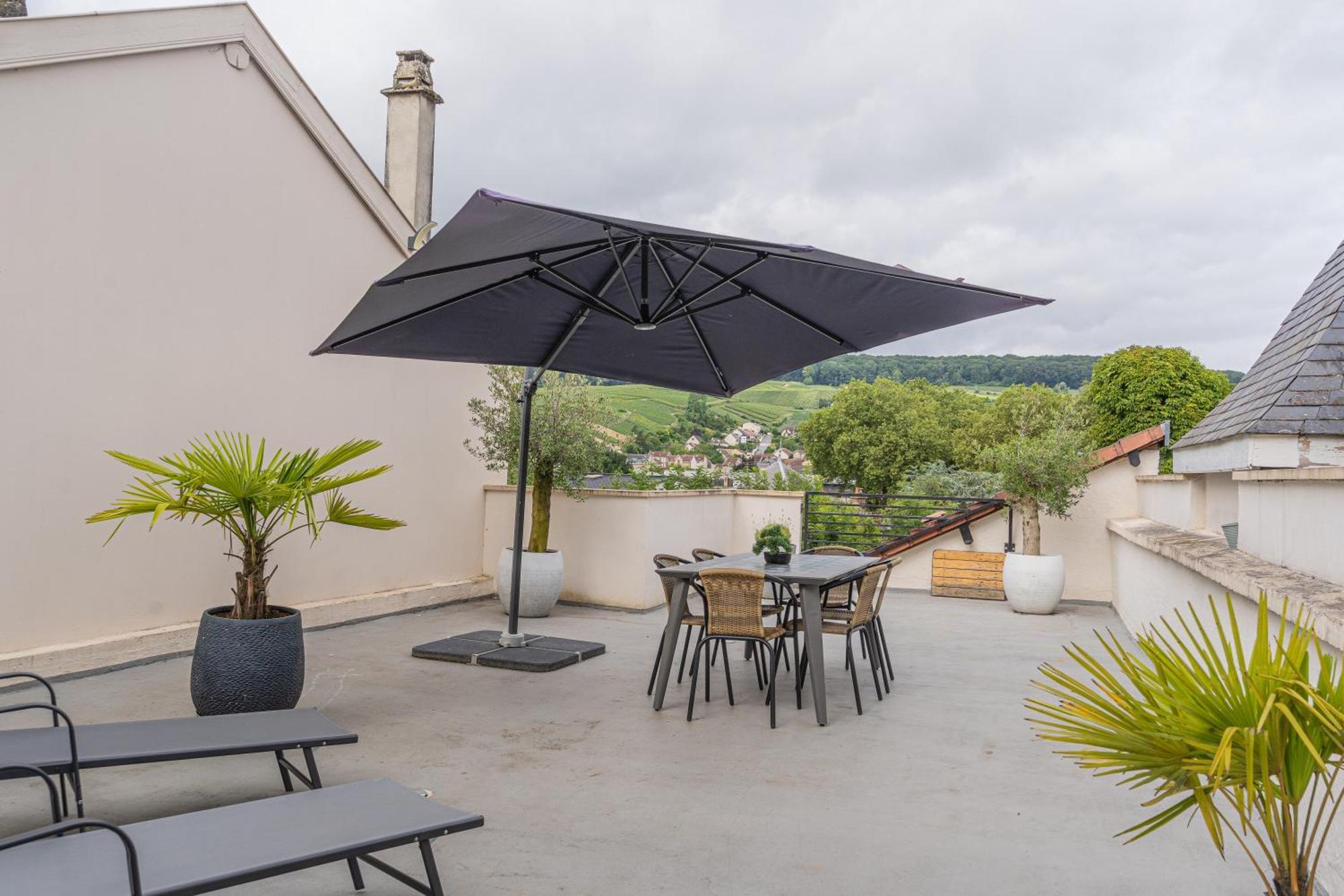 Terrasse 86 - Terrasse & Climatisation - 4-6 Personnes - Bnb Épernay Kültér fotó
