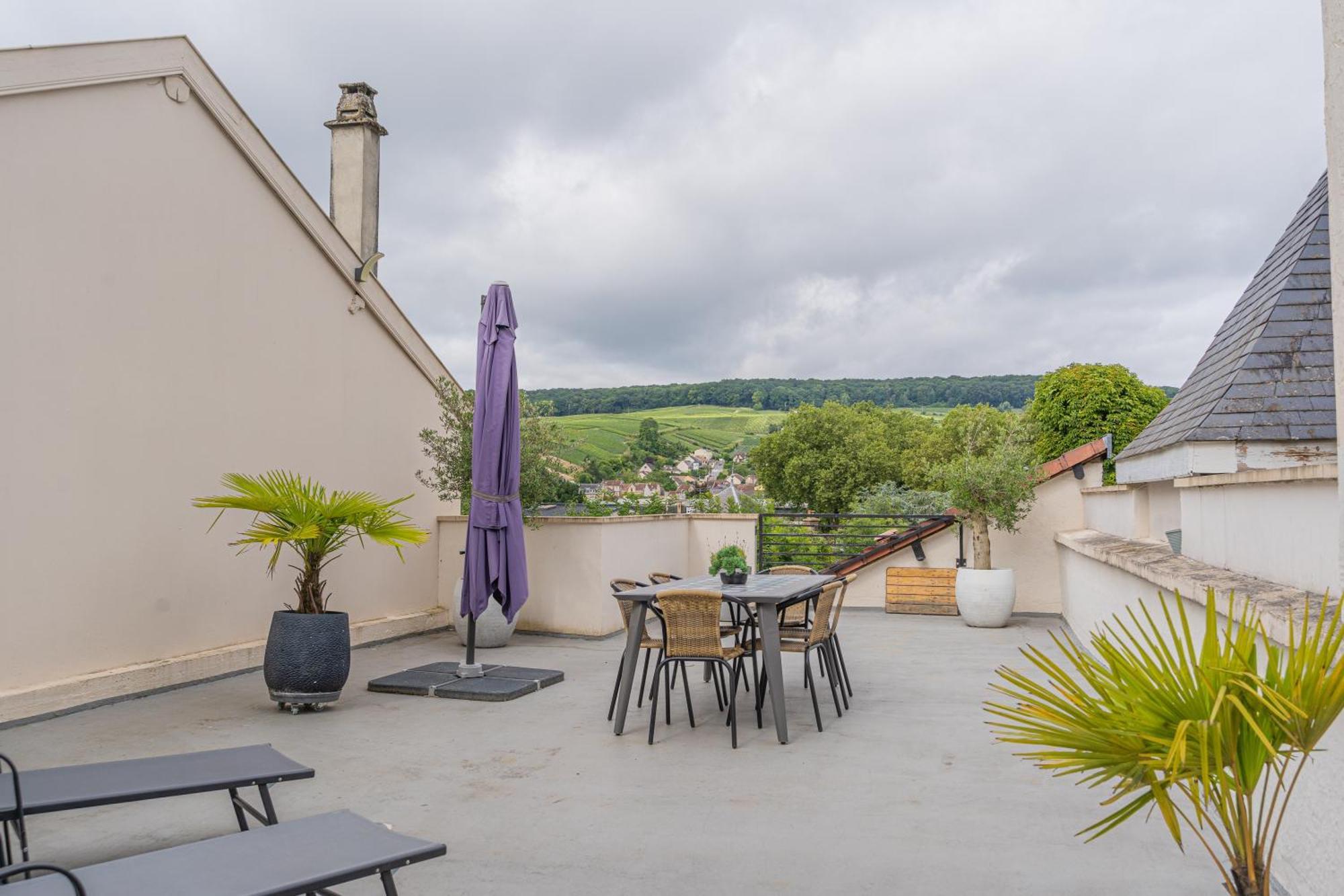 Terrasse 86 - Terrasse & Climatisation - 4-6 Personnes - Bnb Épernay Kültér fotó